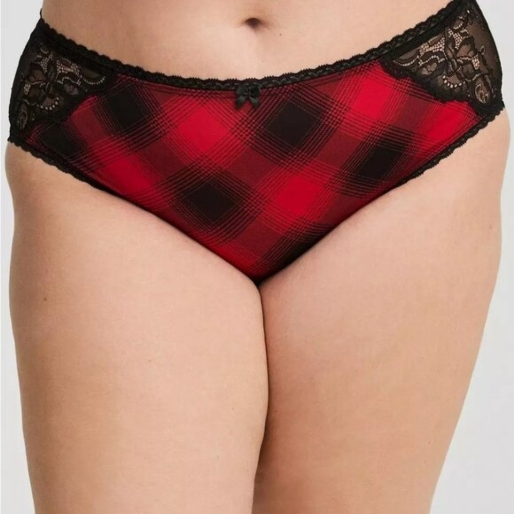 Torrid Curve- Microfiber Mid-Rise Hipster Lace XO Back Panty